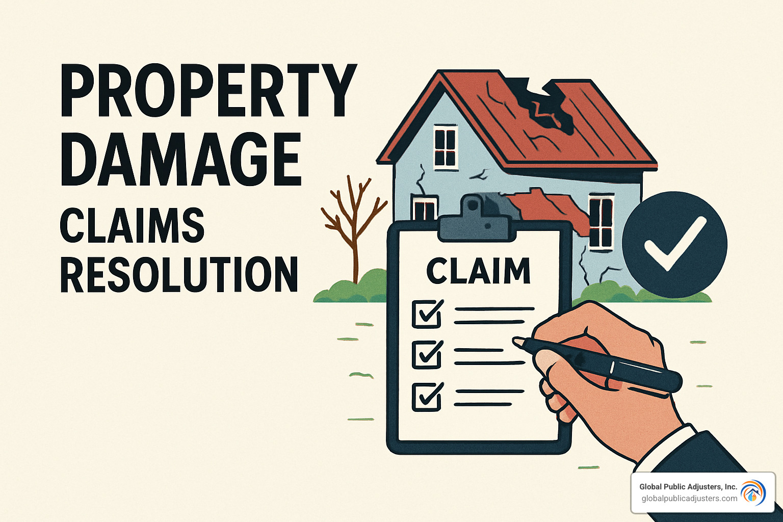 policyholder negotiating with insurance representative - property damage claims resolution