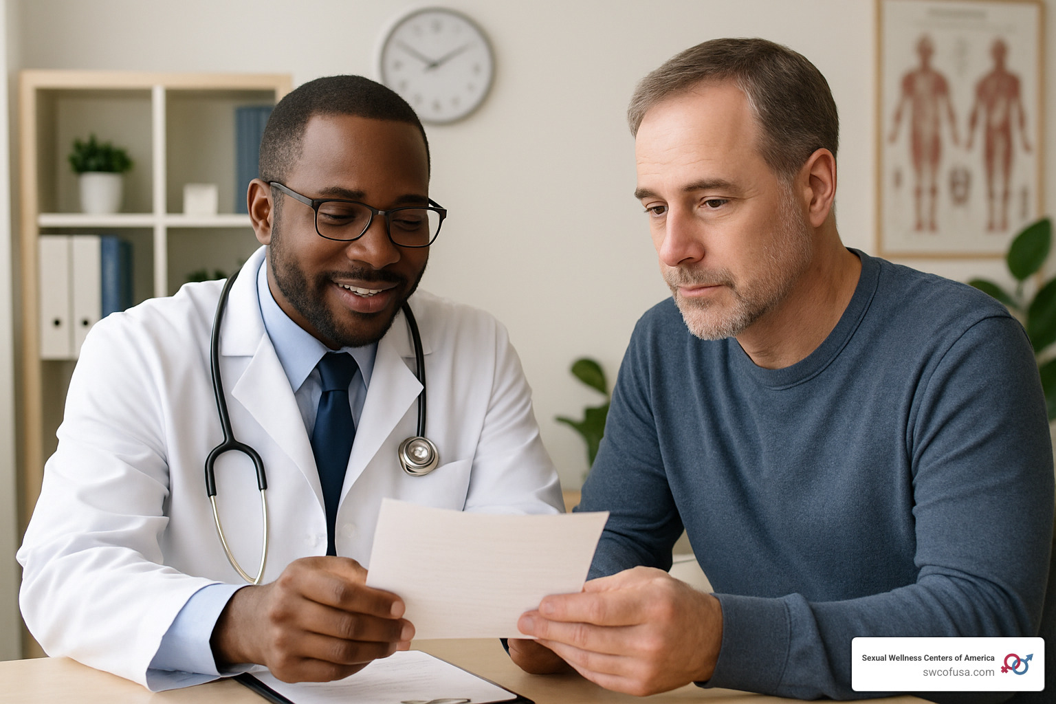 doctor discussing medication management with patient - diabetic and ed doctor discussing medication management with patient - diabetic and ed
