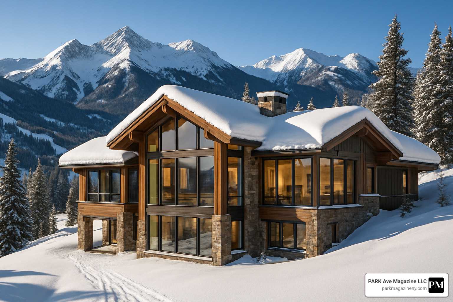 ski-in chalet with panoramic mountain views - luxury mountain homes ski-in chalet with panoramic mountain views - luxury mountain homes