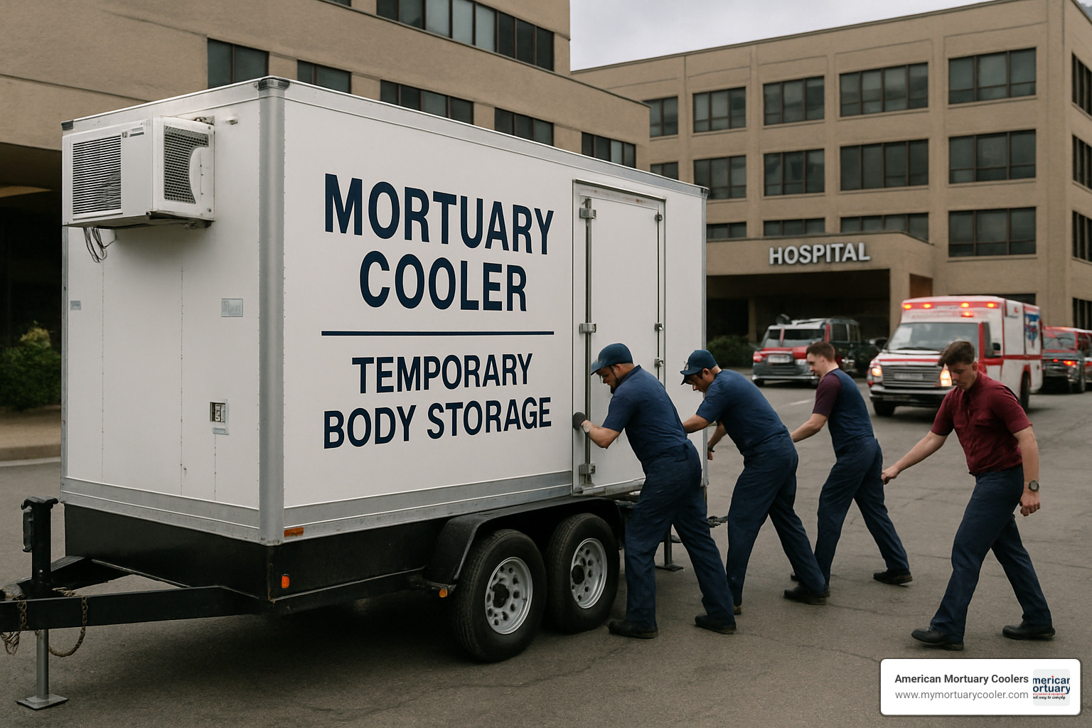 emergency deployment mortuary cooler - mortuary body storage