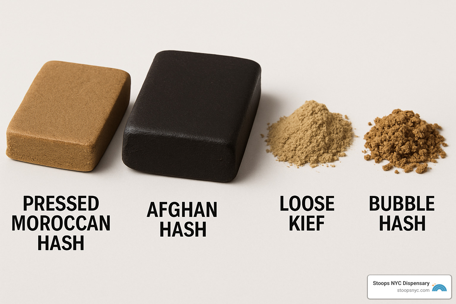 different hash textures and colors - what is hash