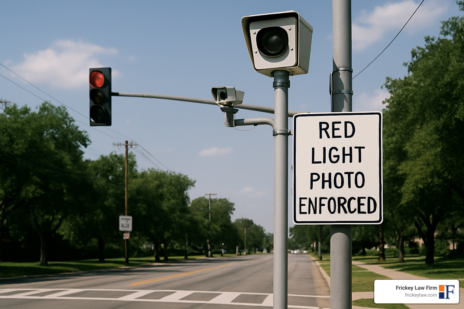 Red light camera system with sensors and monitoring equipment - do i need a lawyer for a red light ticket