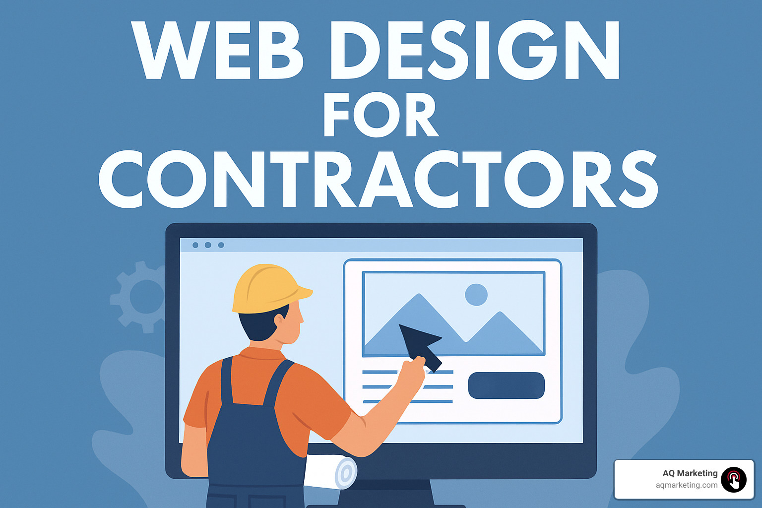 contractor website mockup showing responsive design - web design for contractors