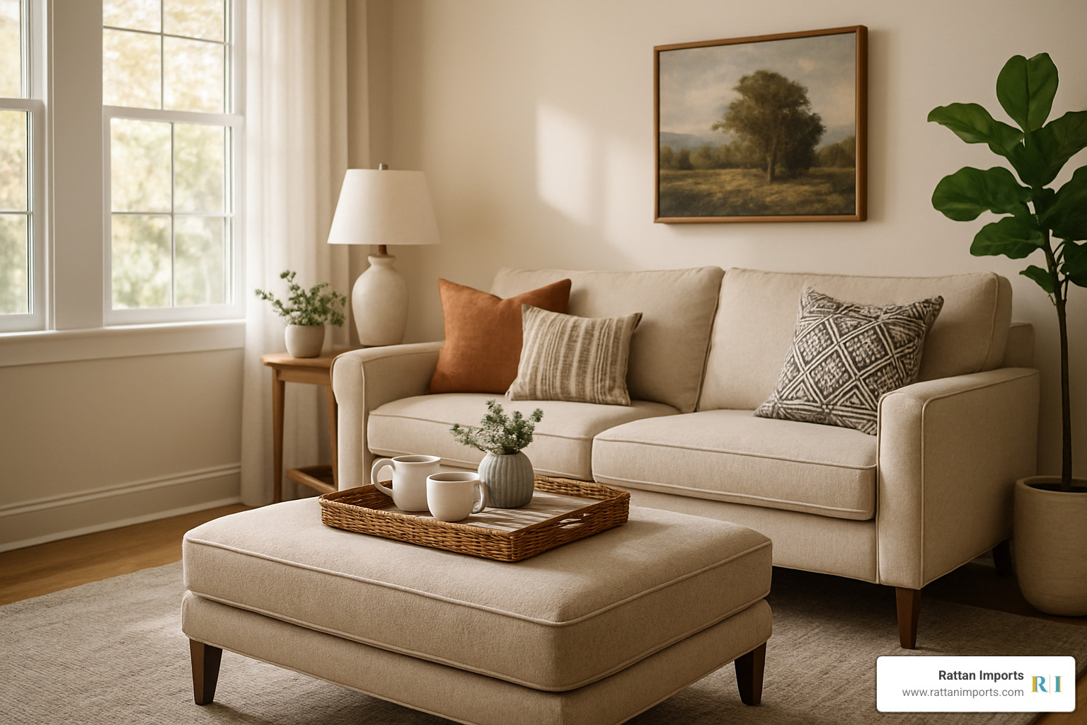 ottoman stool used as coffee table - ottoman stools