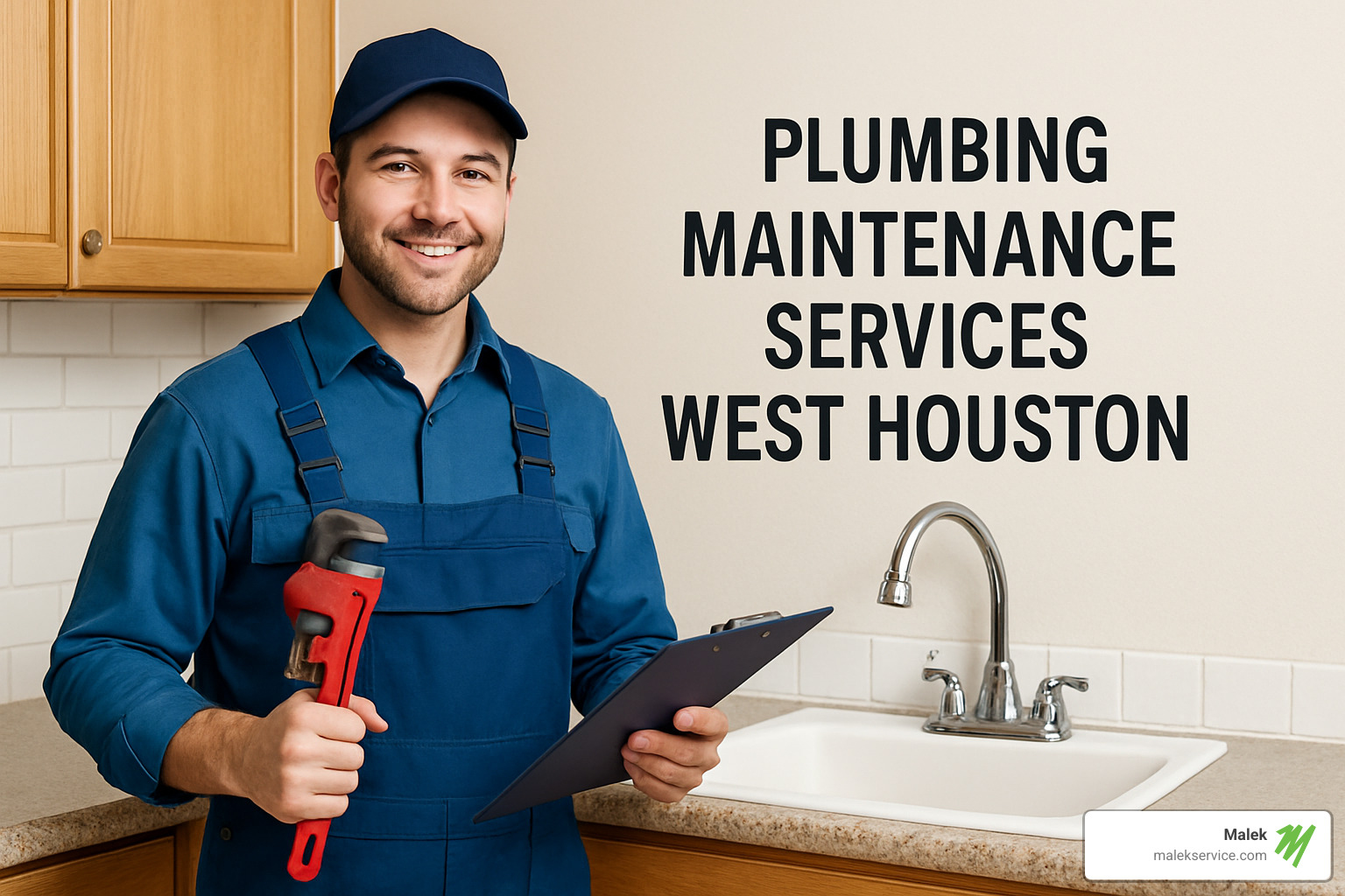 plumber explaining maintenance schedule to west houston homeowner - plumbing maintenance services west houston