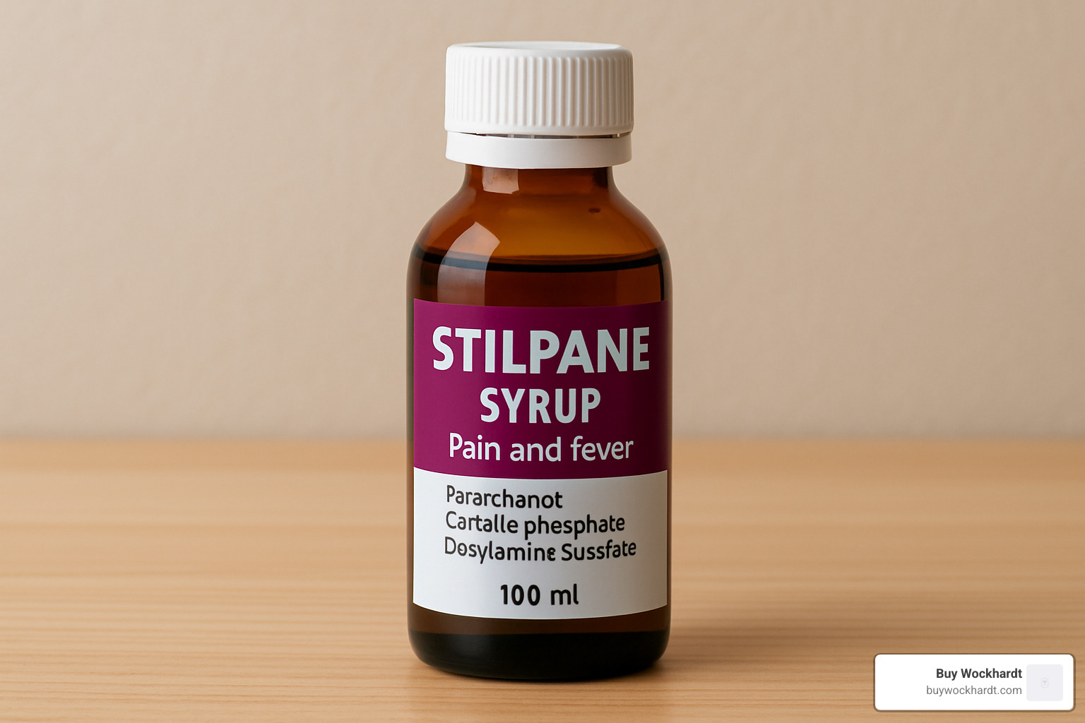 Medication safety concept - stilpane syrup
