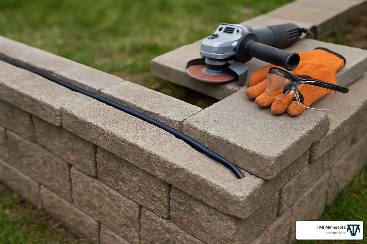 concealed cable path through retaining wall - how to install hardscape lighting concealed cable path through retaining wall - how to install hardscape lighting