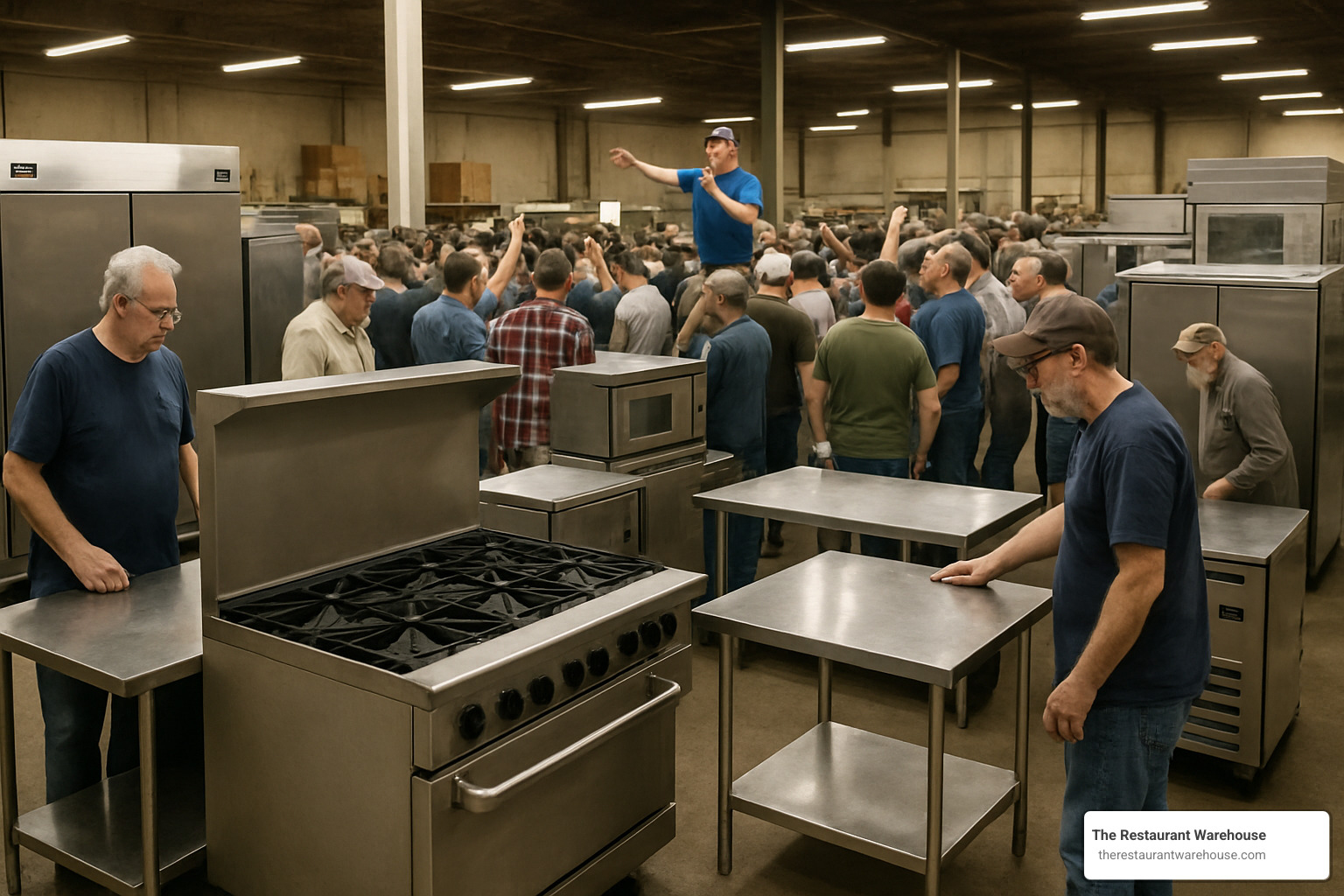 Restaurant equipment auction - used food equipment