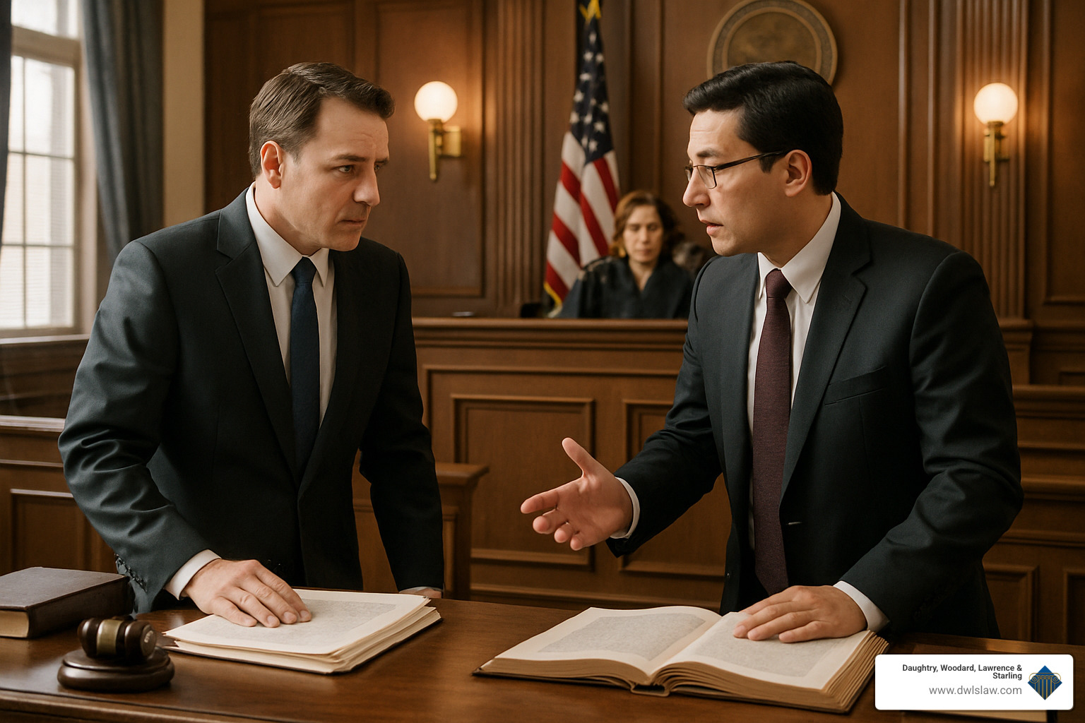 Courtroom negotiation between attorneys - restraining order family law