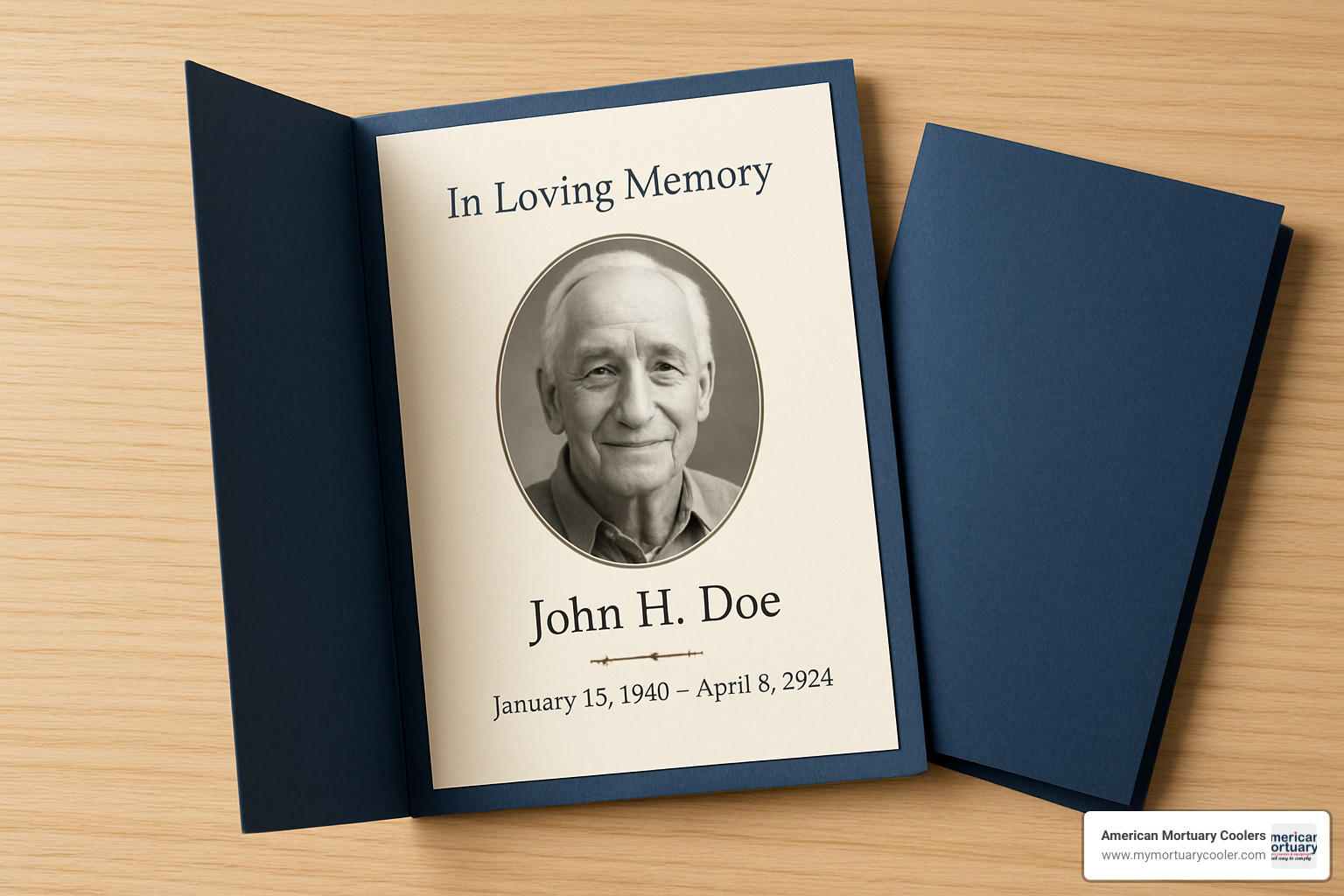 Funeral folder printing options and paper stock examples - funeral folders