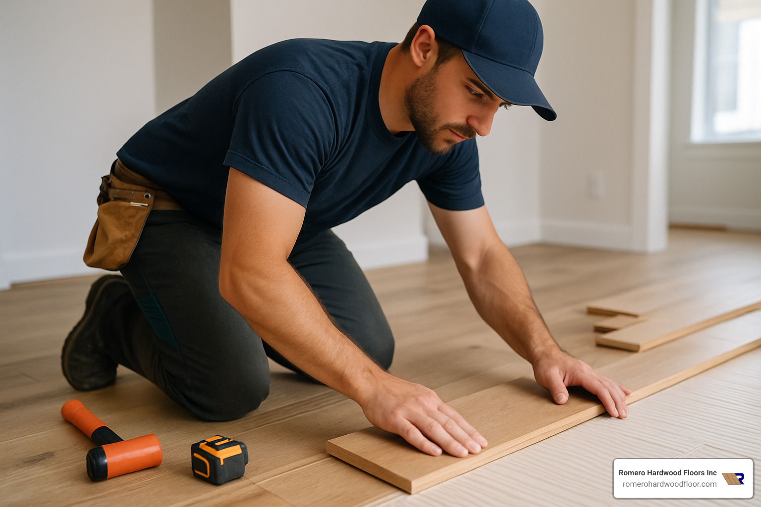 hardwood floor installation in progress - hardwood floor flooring