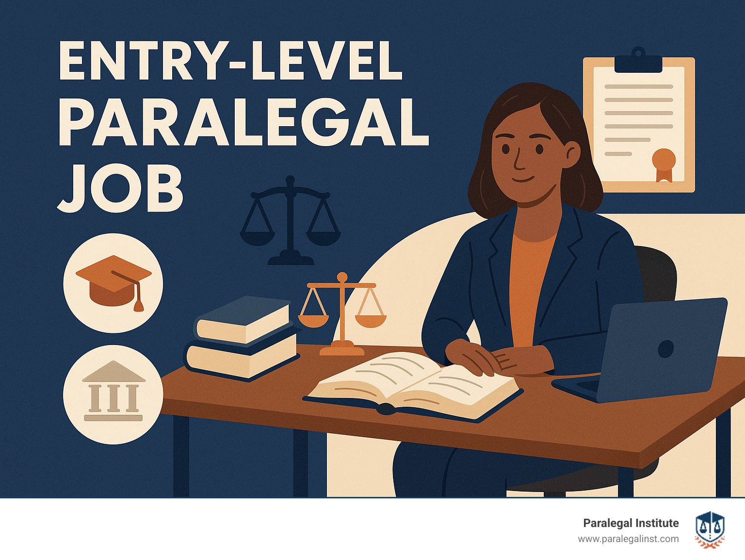  - entry level paralegal job infographic 