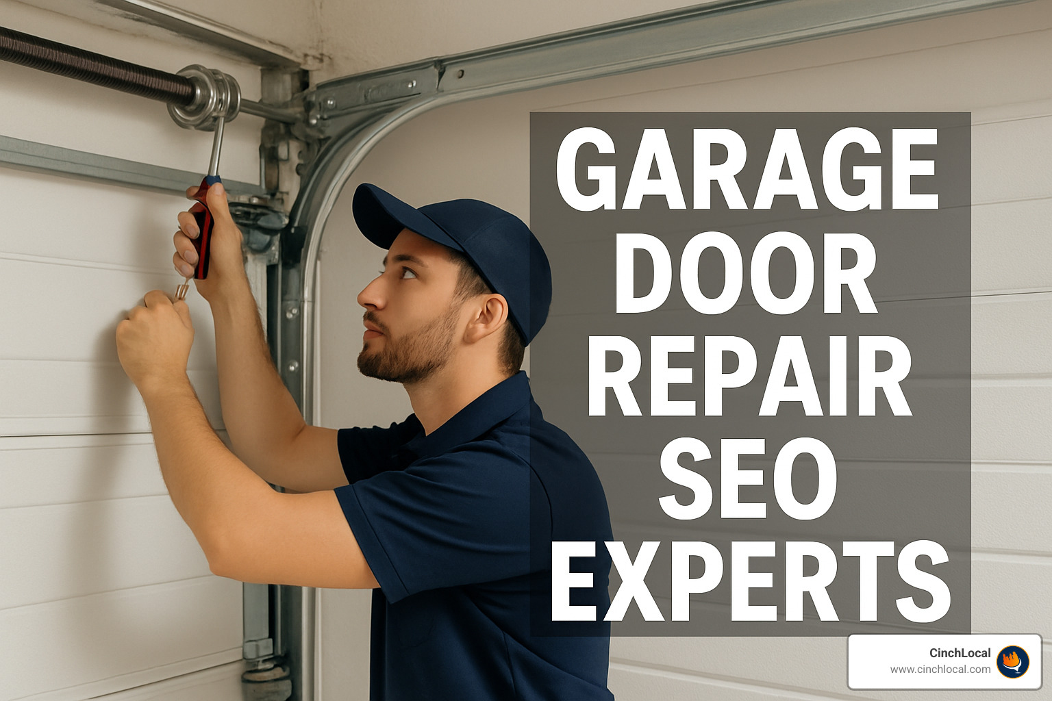 garage door repair SEO expert analyzing search rankings and traffic data - garage door repair seo experts
