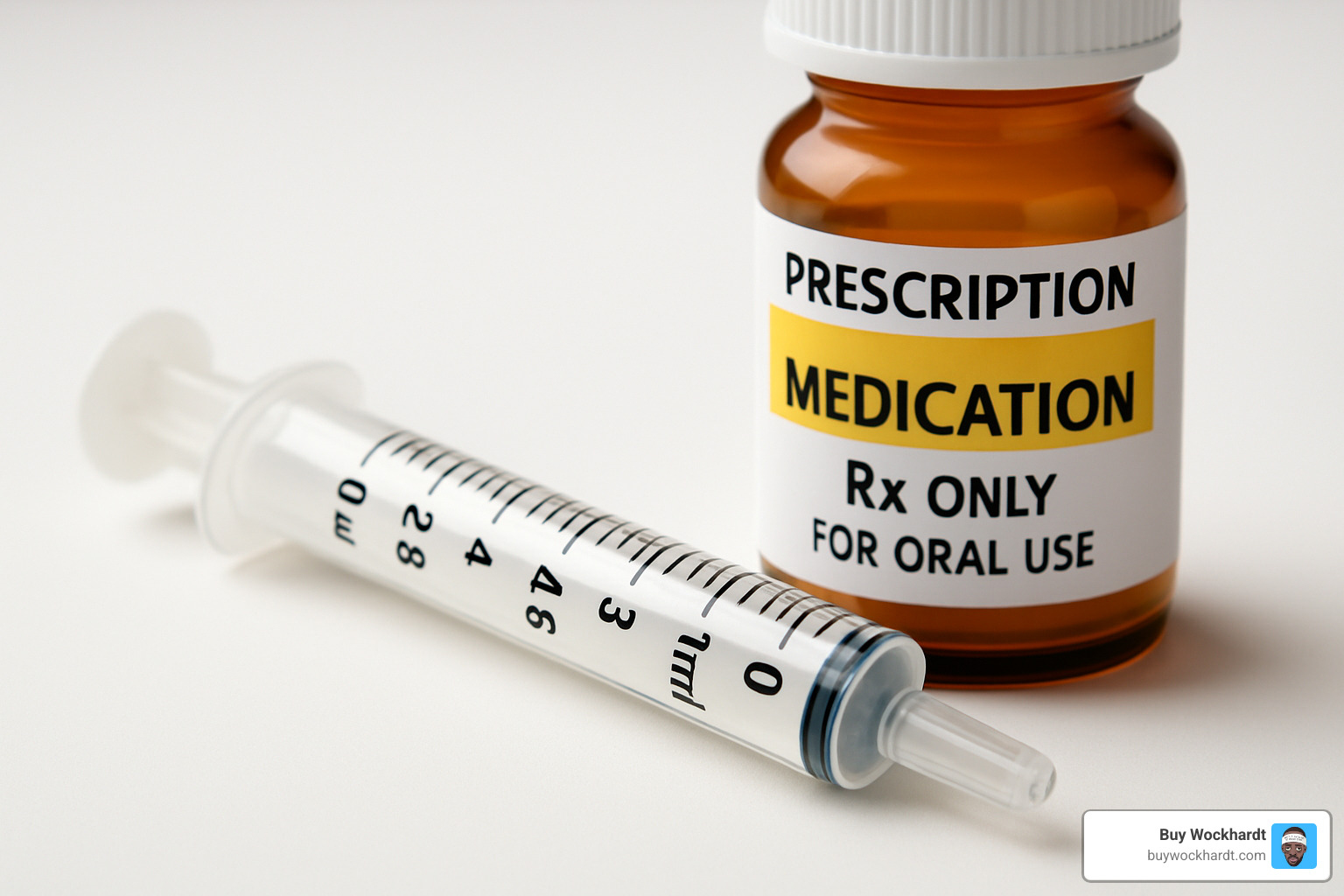 Calibrated dosing syringe for liquid medication - tris codeine