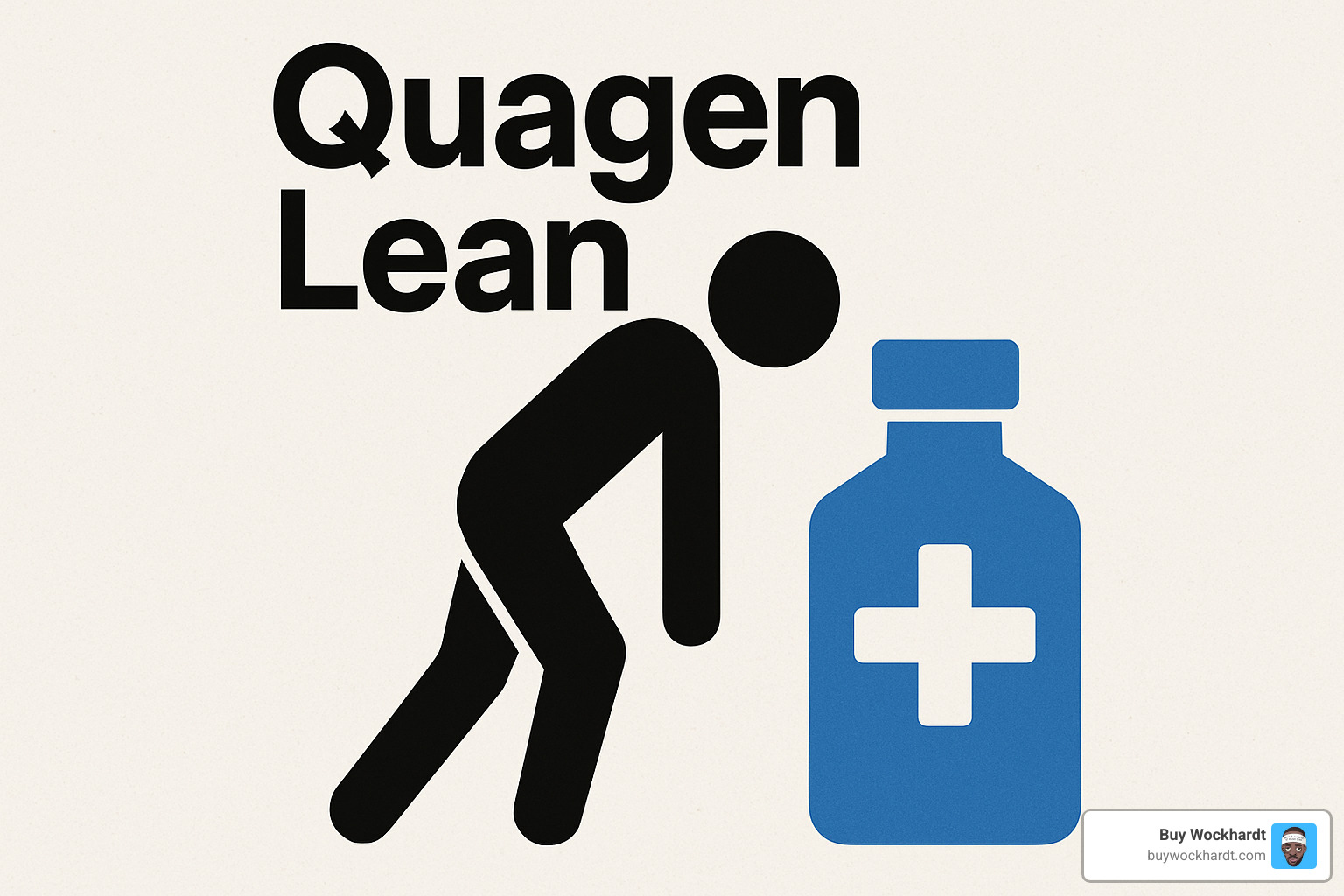 Quagen Lean bottle in clinical setting with medical equipment - quagen lean