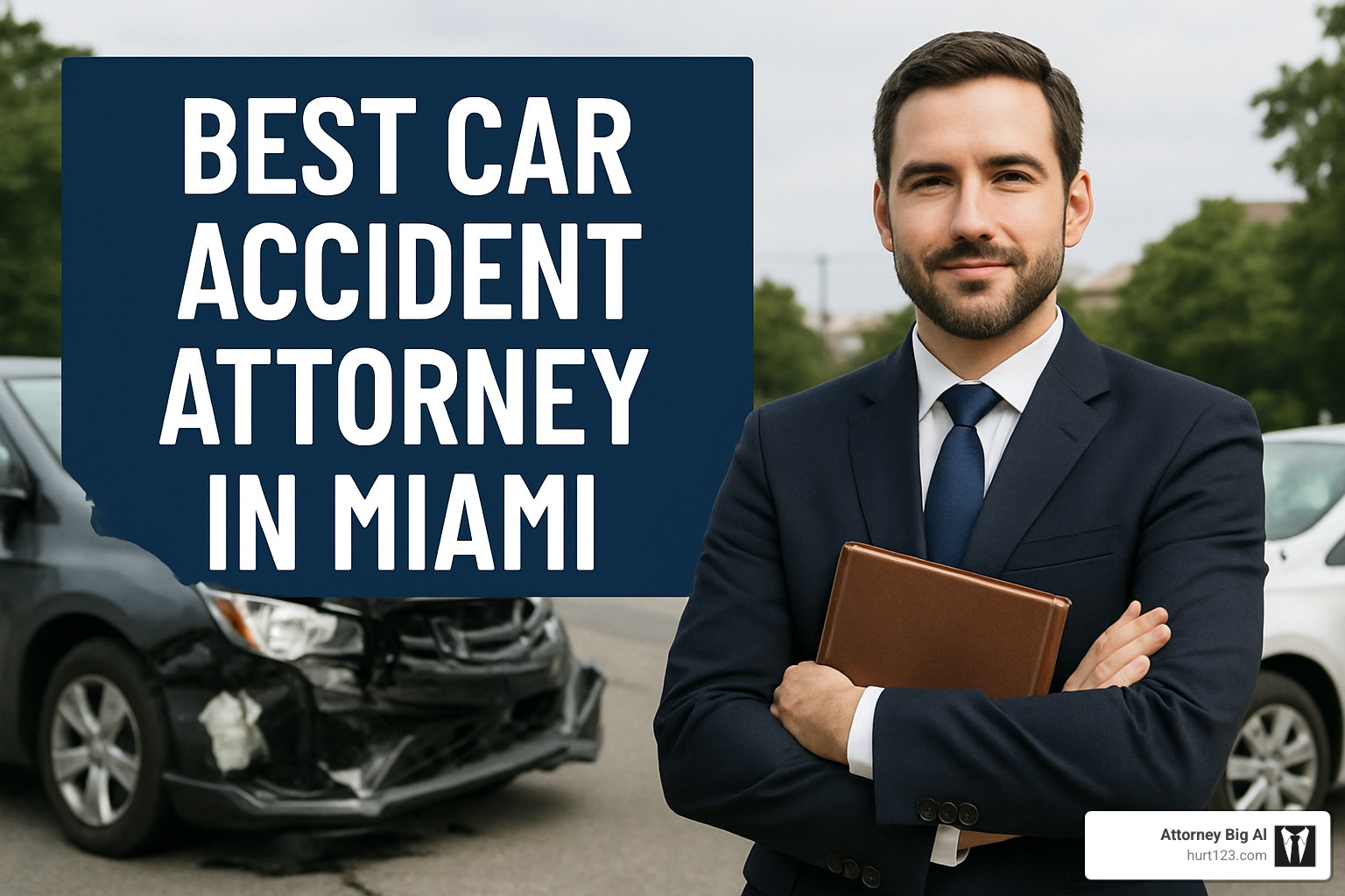 South Florida map highlighting accident hotspots - best car accident attorney in miami