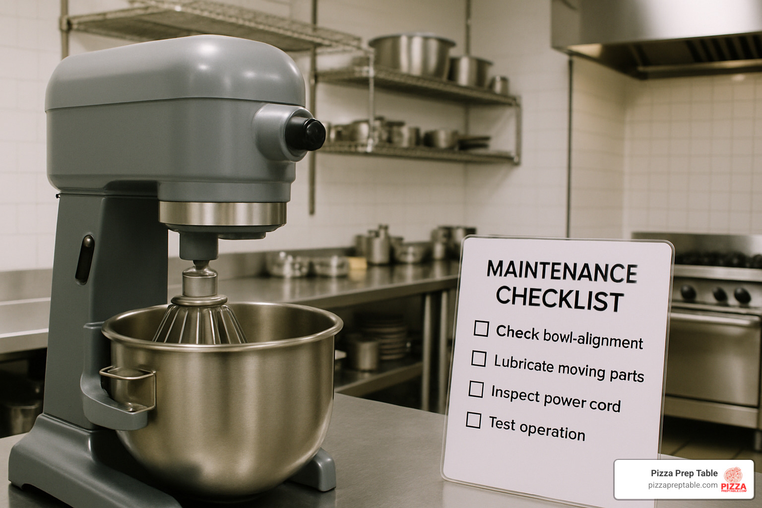 maintenance checklist for professional mixers - professional mixers
