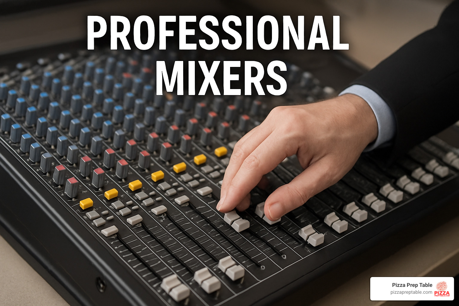 collage of top professional mixer models - professional mixers