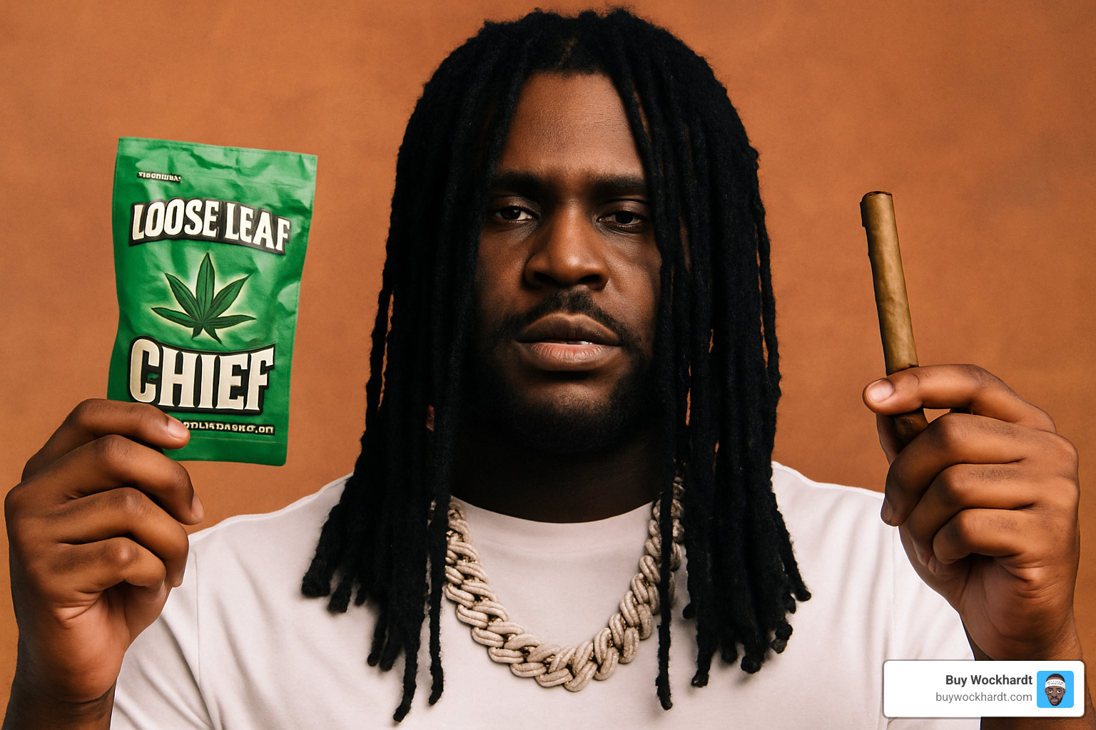 Chief Keef in studio with Loose Leaf packaging - chief keef loose leaf