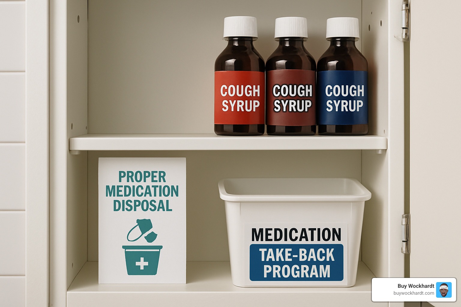 Proper storage and disposal of cough medications - awful lot of cough syrup