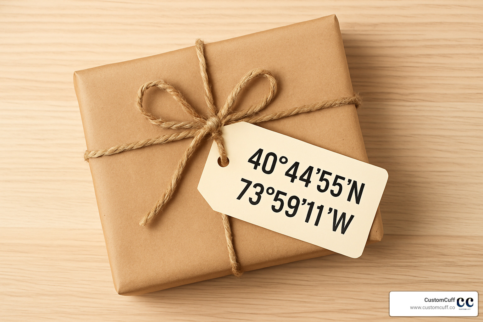 smartphone showing Google Maps pin with coordinates displayed - coordinates gifts