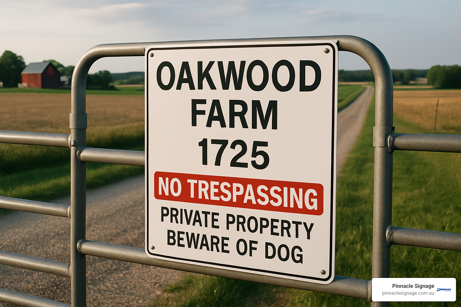 Double-sided corflute custom field sign - custom field signs Double-sided corflute custom field sign - custom field signs