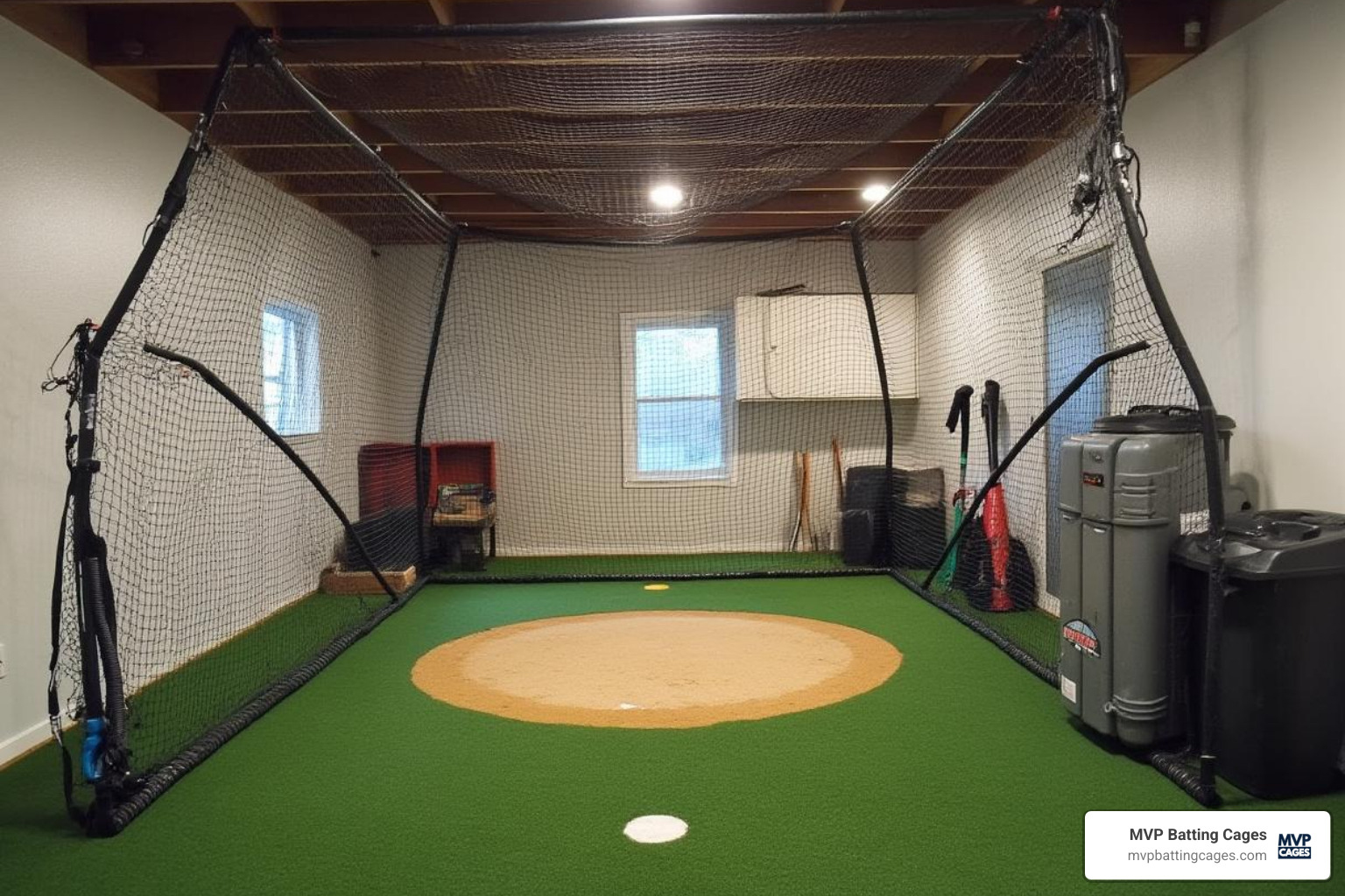 indoor batting cage in home basement - buy indoor batting cages