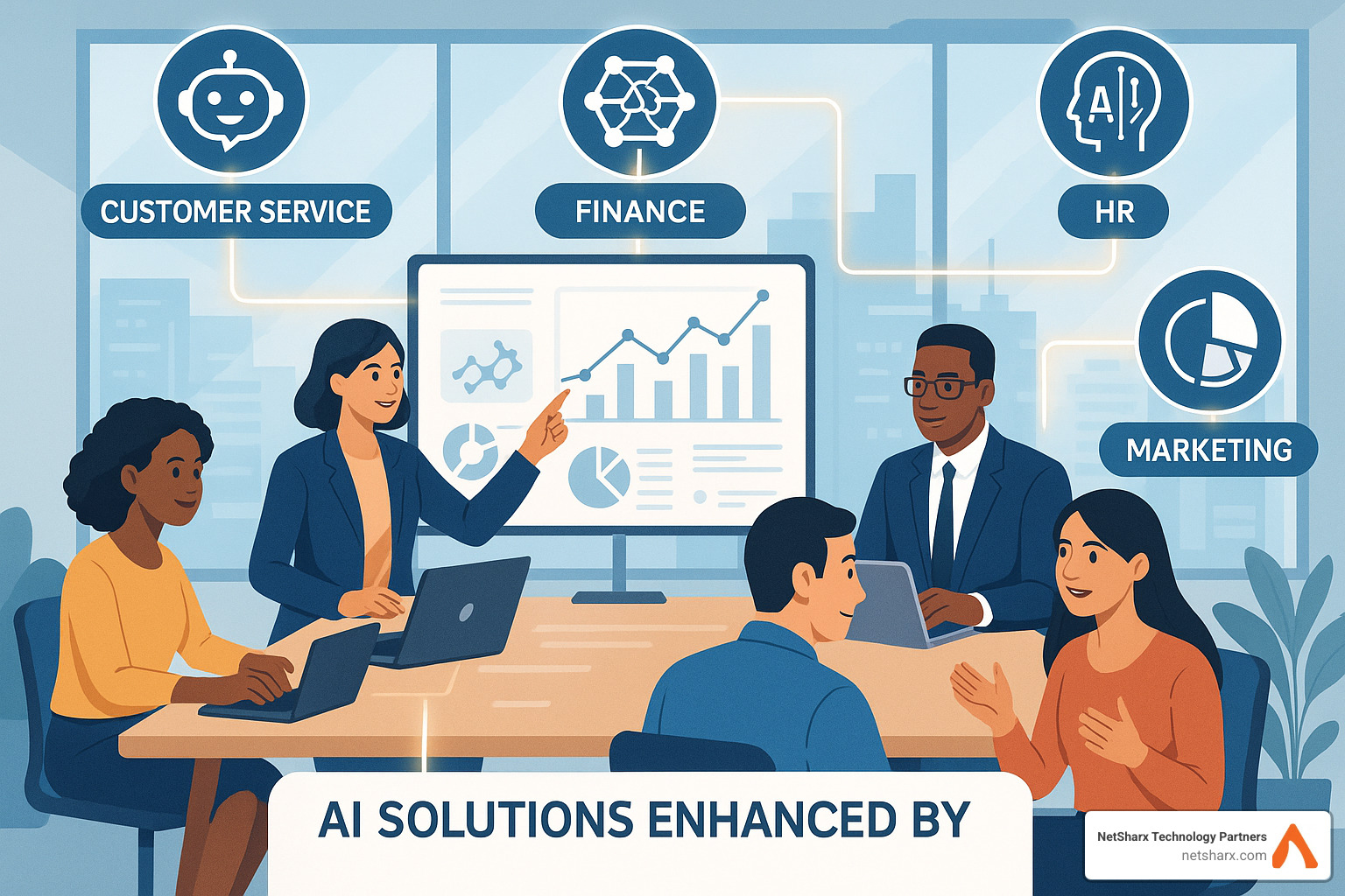 AI solutions creating value across business functions - AI-driven business solutions