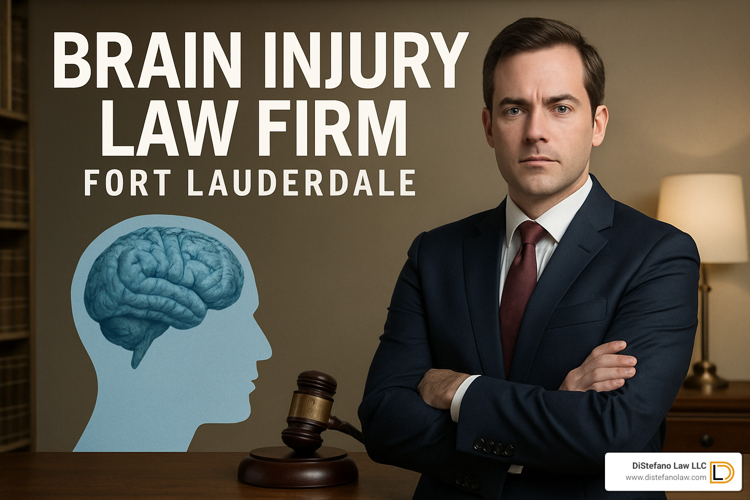 busy intersection in Fort Lauderdale with heavy traffic - brain injury law firm fort lauderdale