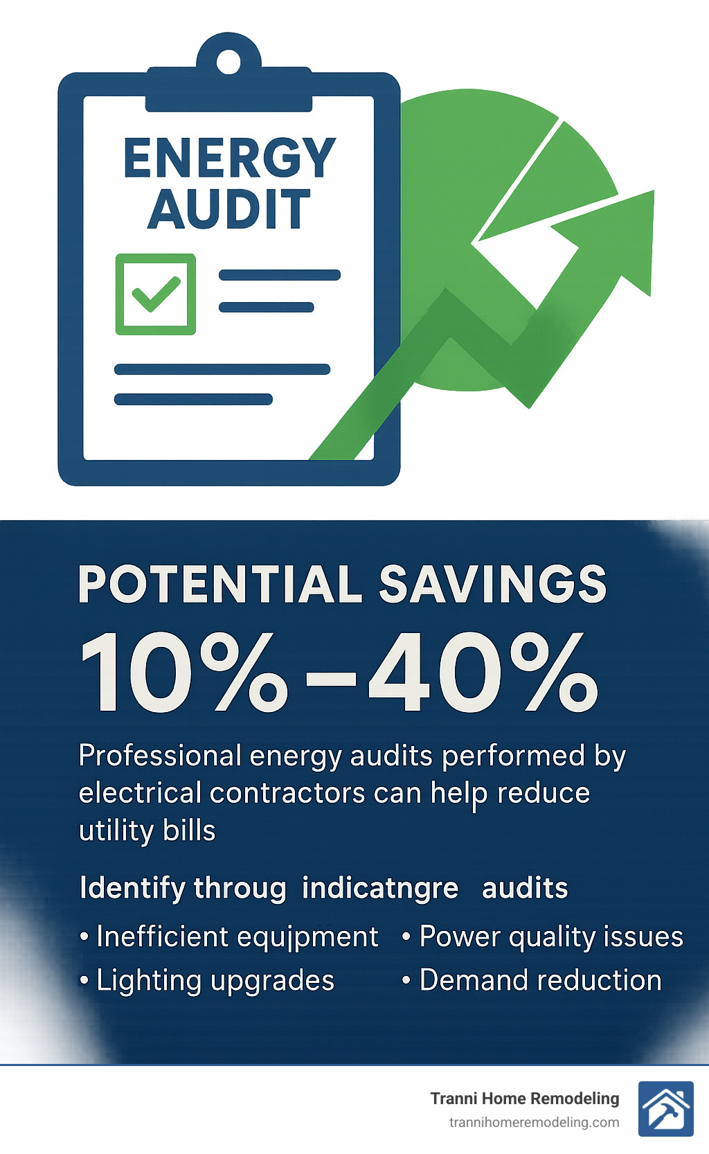 Commercial Electrical Repair Near Me: How to Choose the Right Service 6 Energy audit showing potential savings - commercial electrical repair infographic