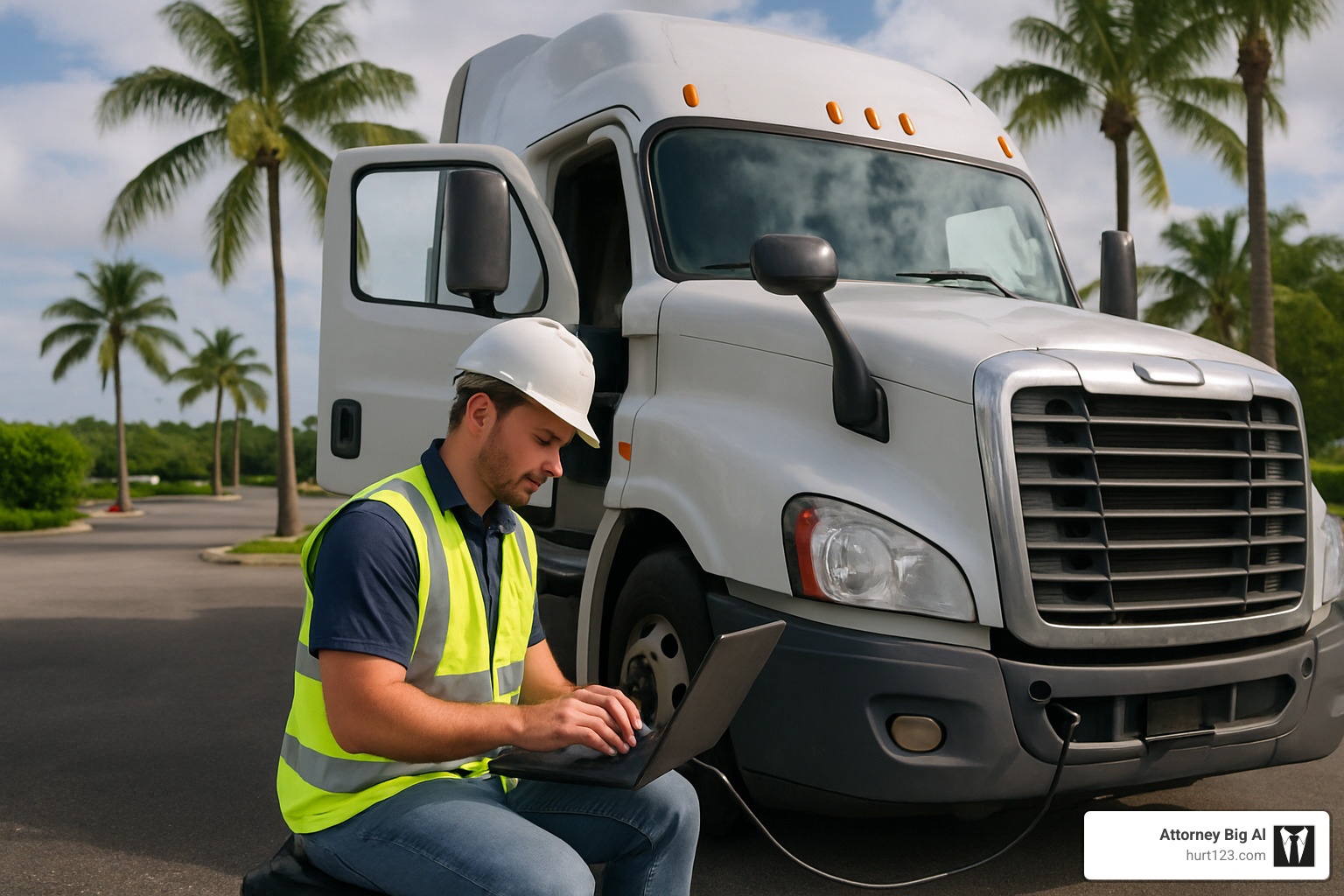 Black box data download from commercial truck - sunrise fl truck accident lawyer