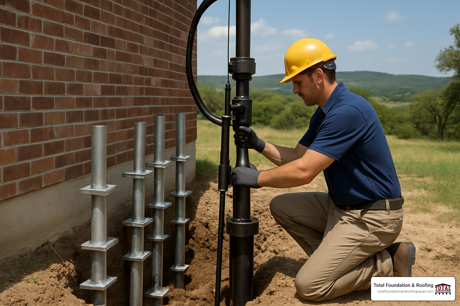 steel pier installation for foundation repair in Kerrville - residential foundation services Kerrville