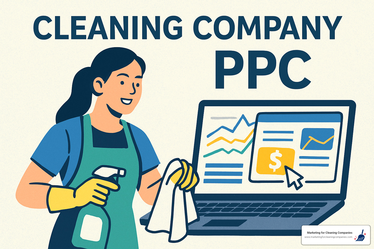 cleaning company google ads example - cleaning company ppc