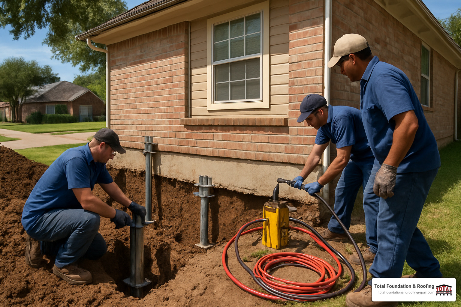 steel pier foundation repair installation - Foundation repair Kerrville TX steel pier foundation repair installation - Foundation repair Kerrville TX