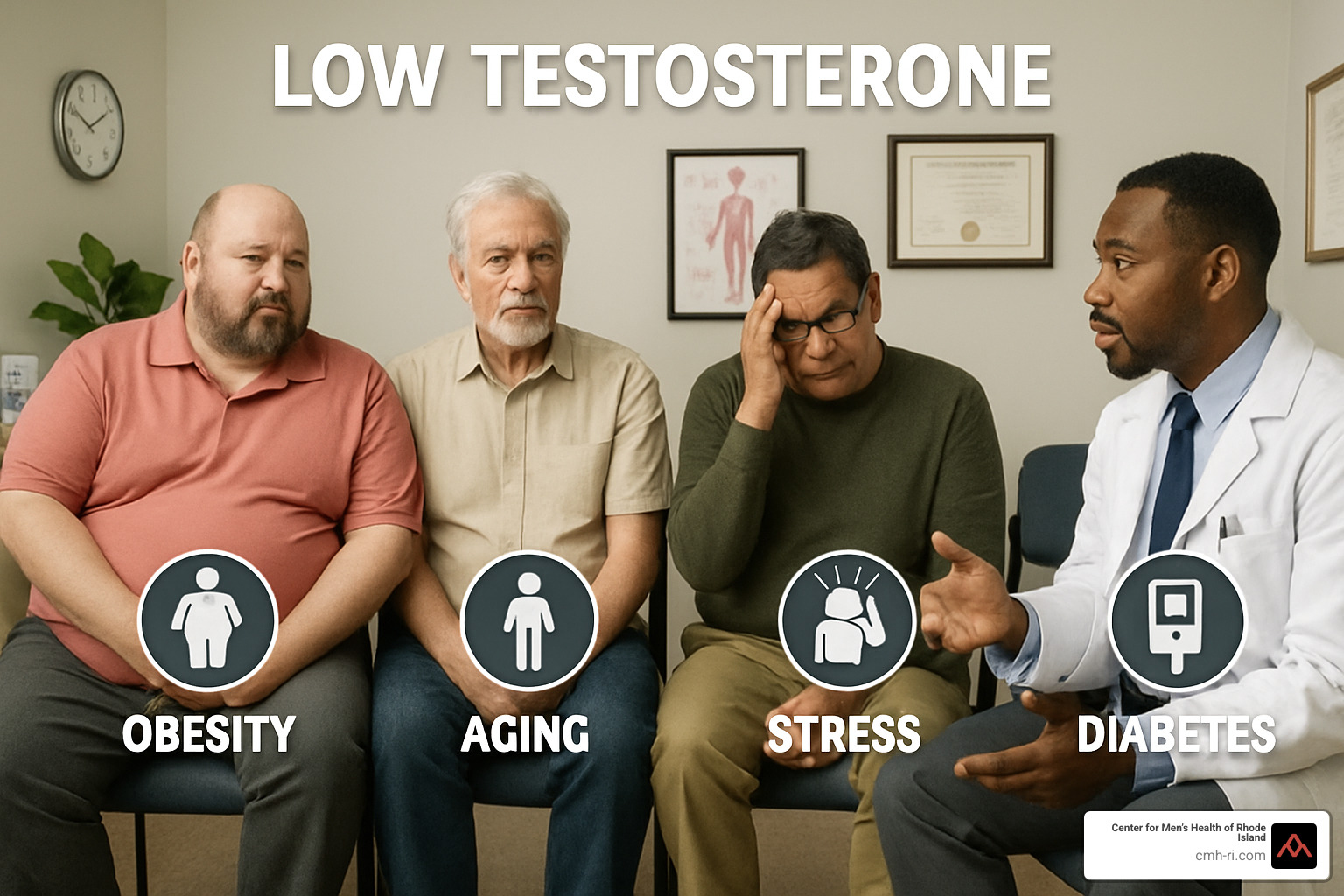 risk factors for low testosterone - low testosterone symptoms in men