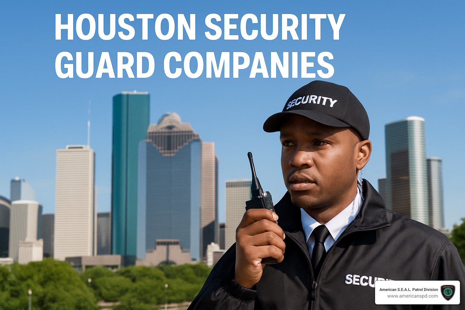 Security guard using mobile patrol management app - houston security guard companies