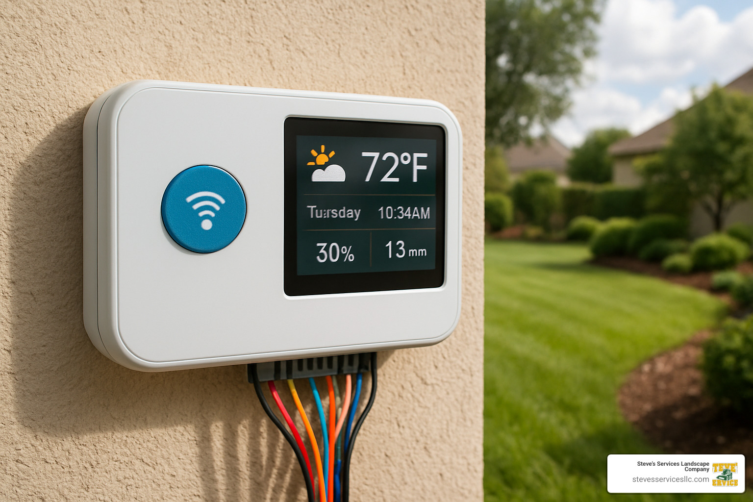 smart irrigation controller with weather sensing capabilities - Everett sprinkler installation