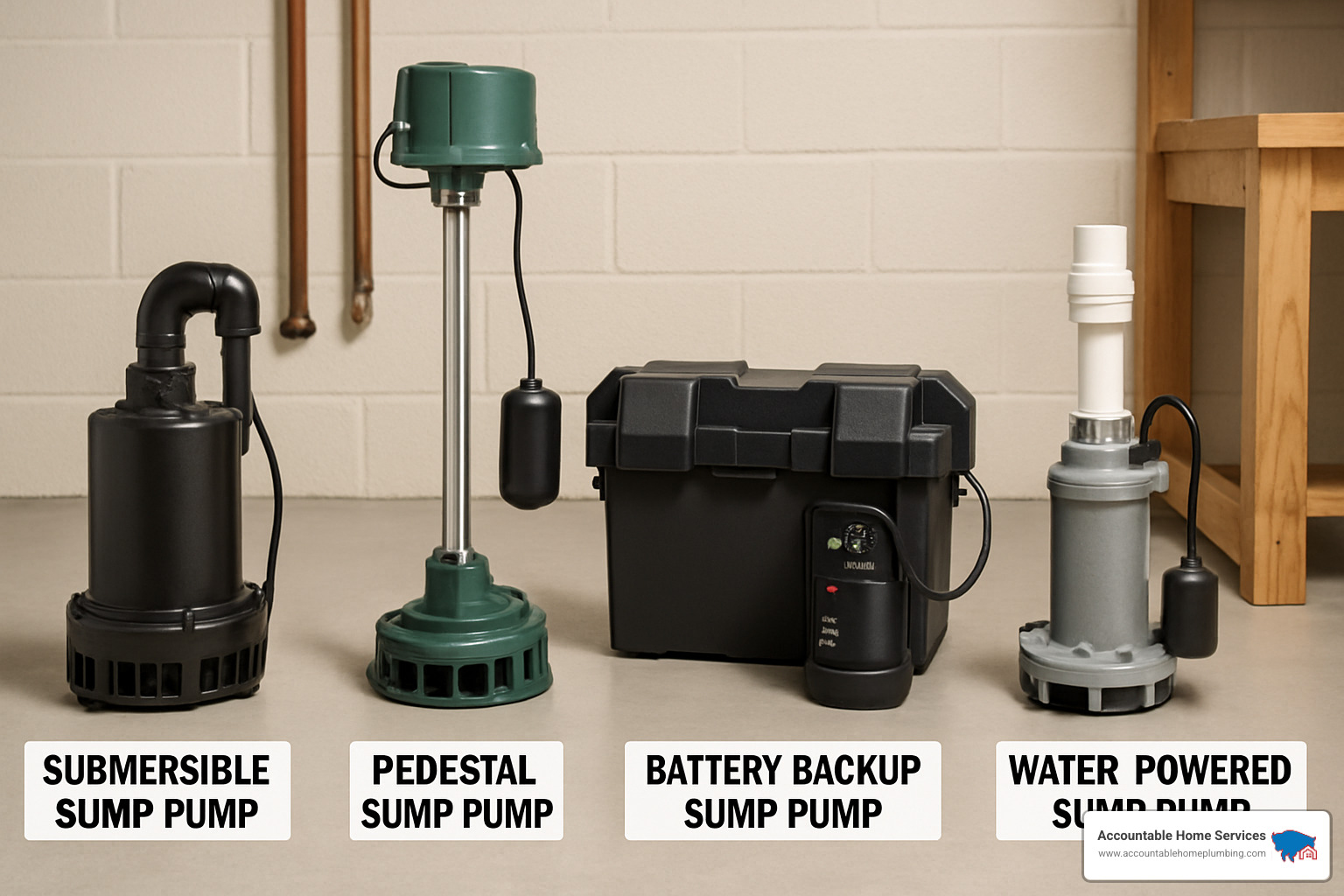 different types of sump pumps - sump pump installation companies