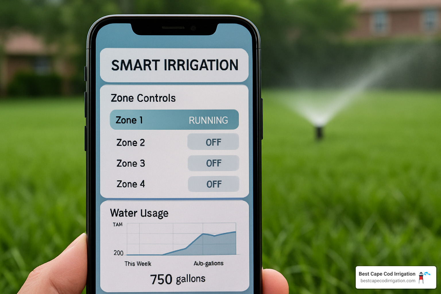 smart irrigation controller app - sprinkler system leak repair