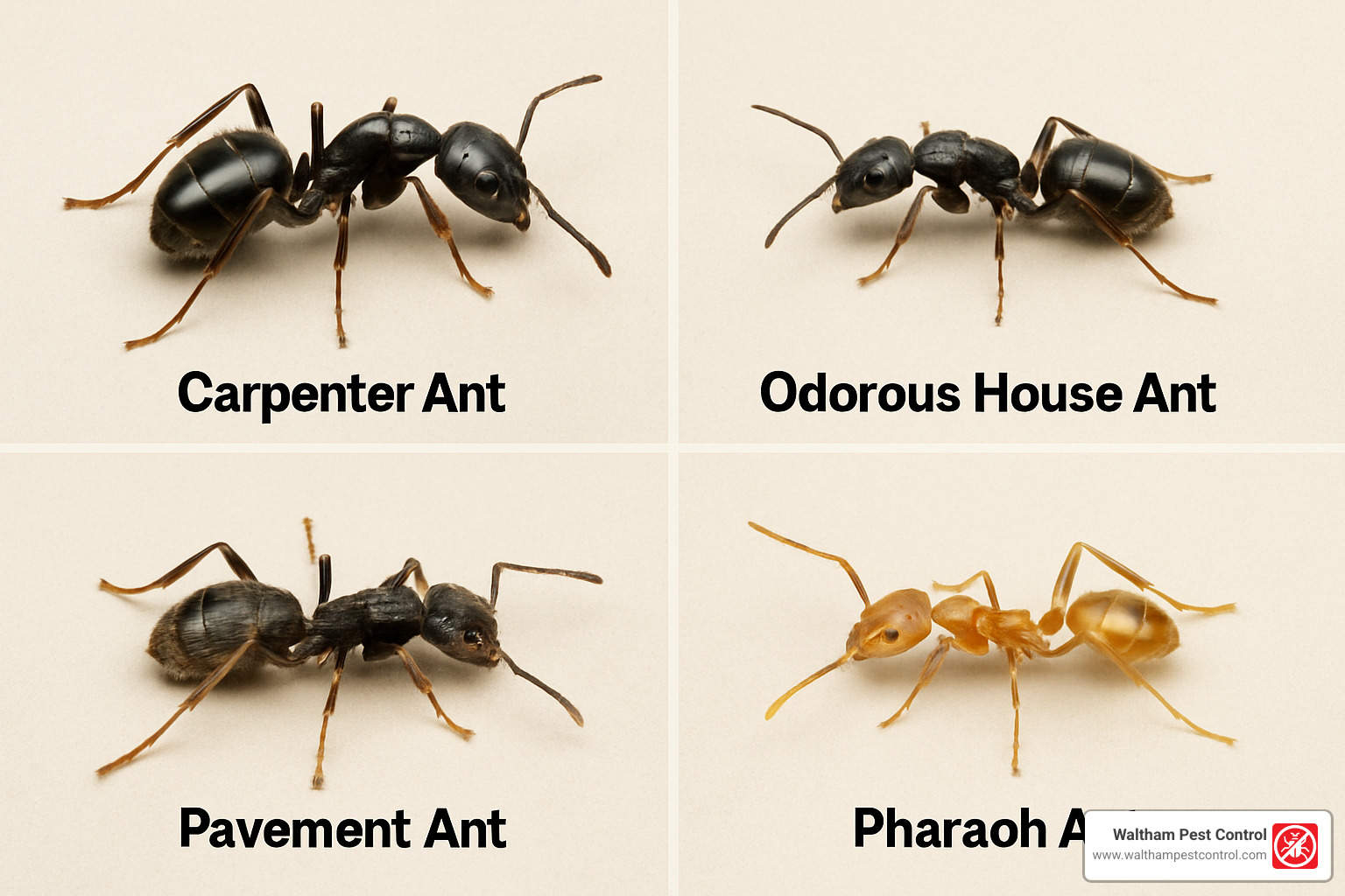 different types of common household ants - ant exterminator cost