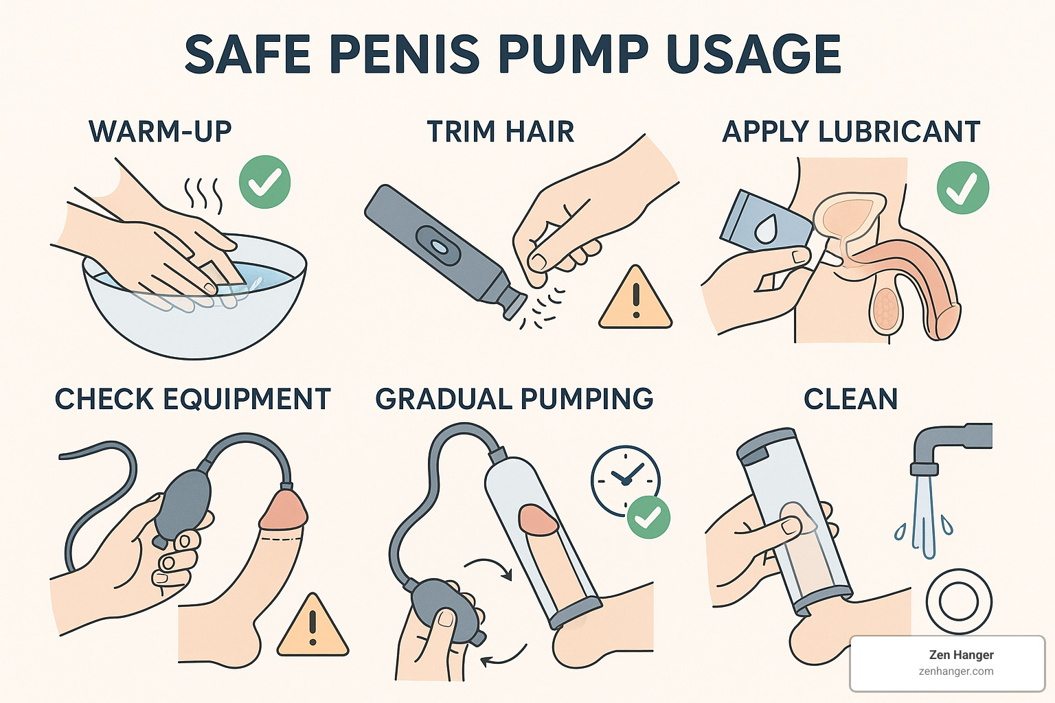 Step by step safe penis pump usage demonstration - penis enlargement pump safety