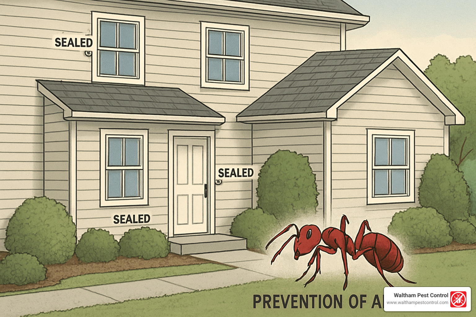 preventing carpenter ants in homes - large red ants in house