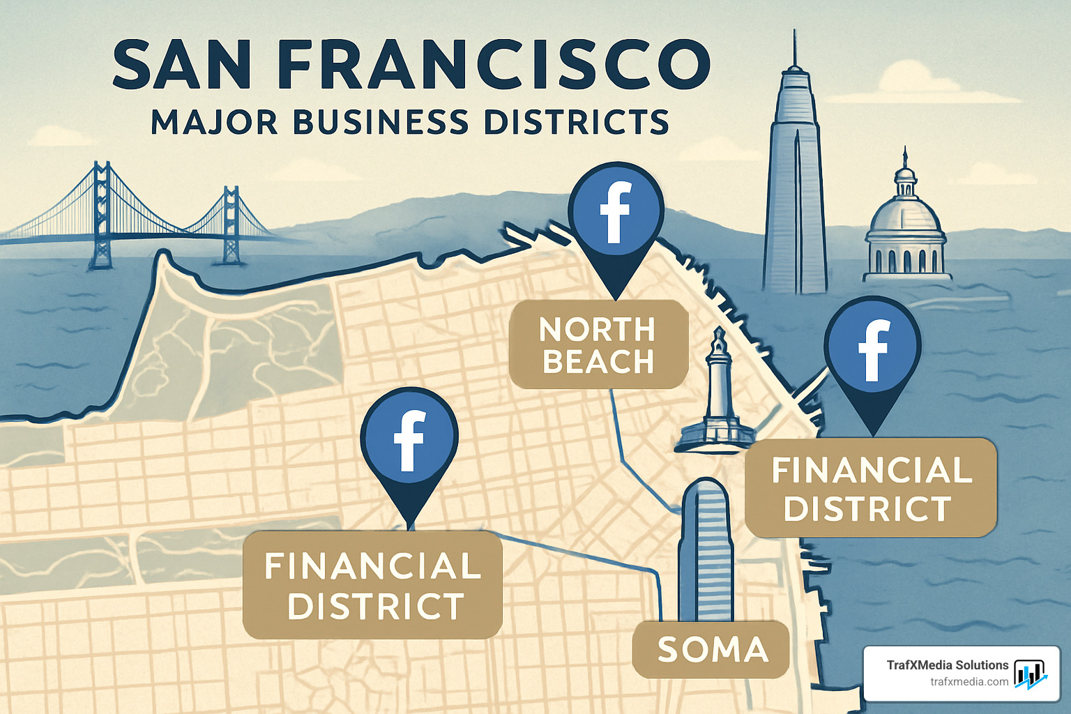 San Francisco business districts and the Facebook marketing agencies that specialize in serving them - Facebook marketing agency San Francisco