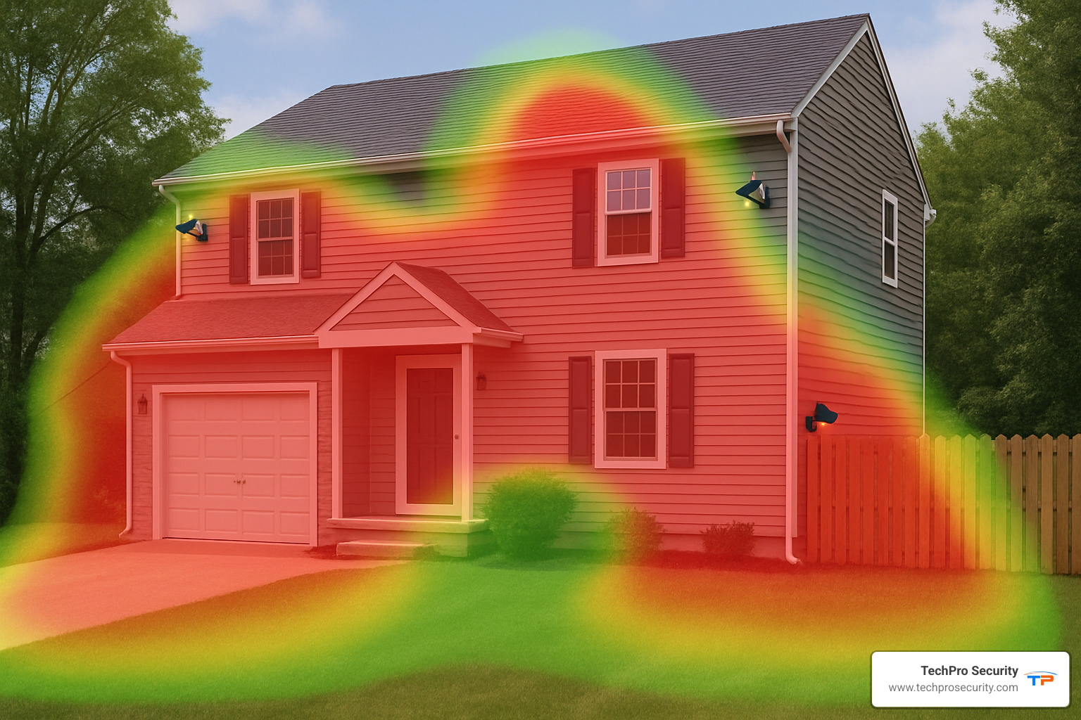 security camera coverage heat map - security camera installer