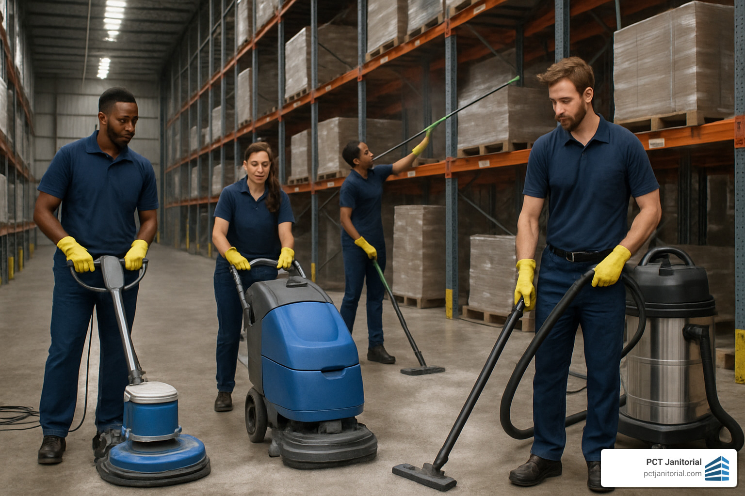 warehouse deep cleaning team - warehouse cleaning services