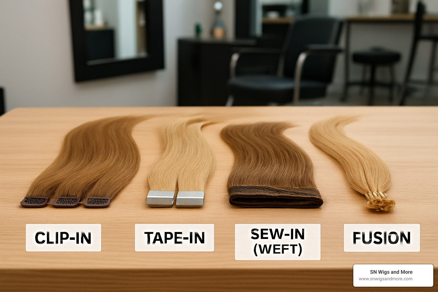 Different attachment methods for human hair extensions - human hair extensions