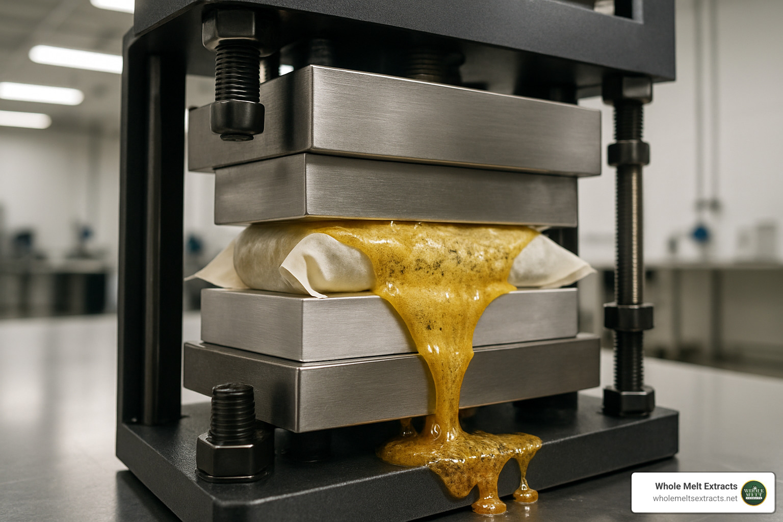 rosin press plates in action - live rosin concentrate