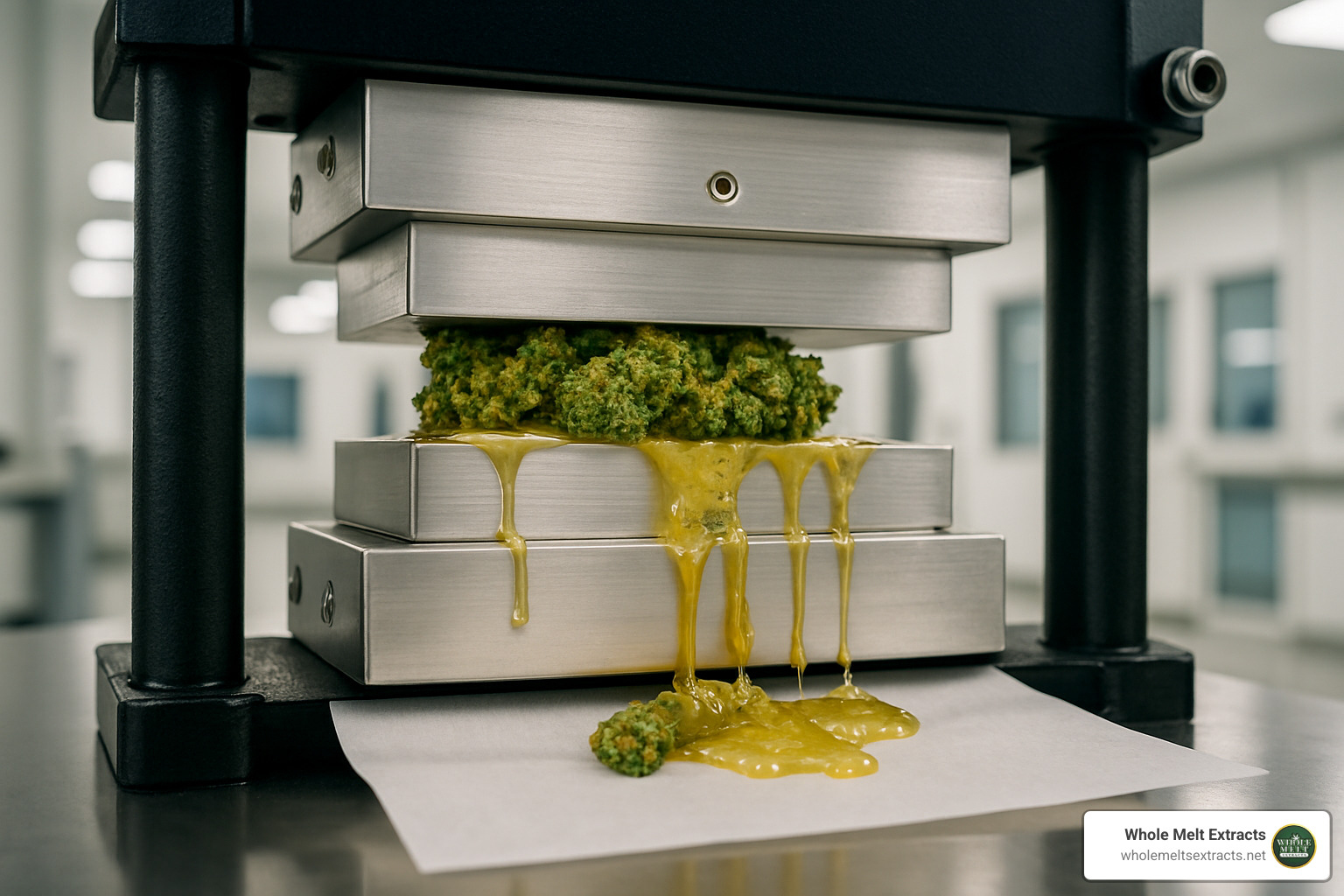 rosin press in action - rosin vape