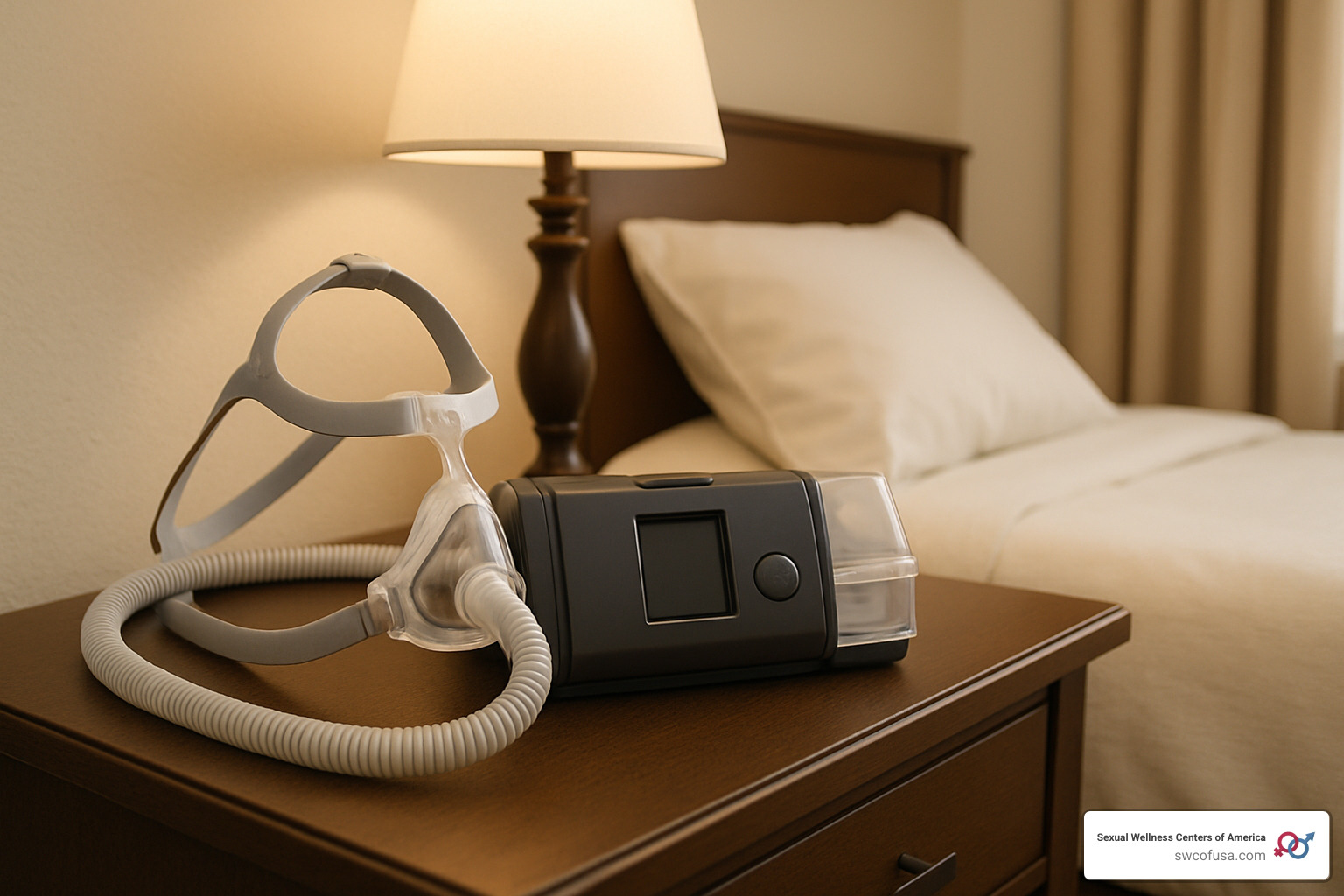 CPAP machine with mask - osa