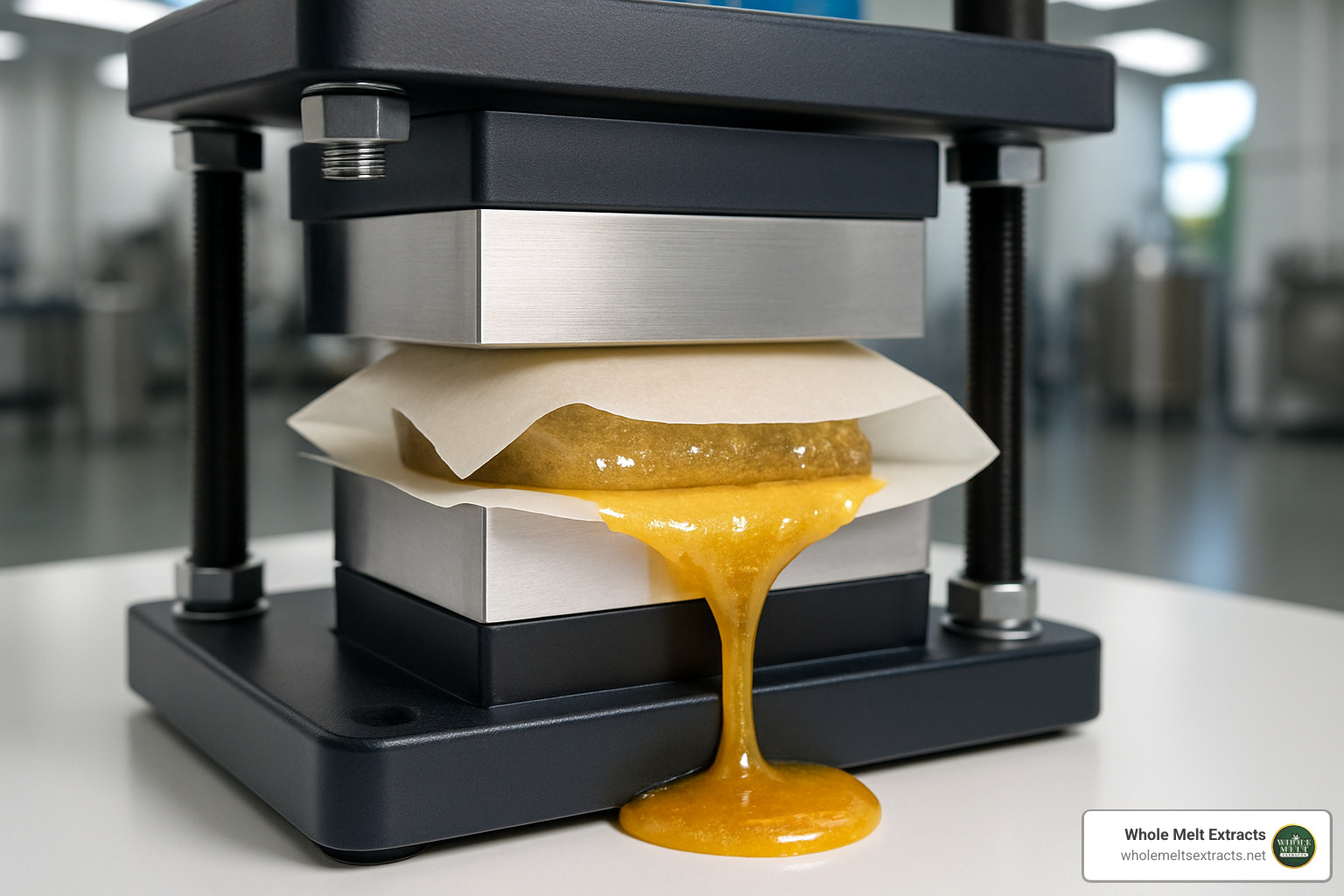 rosin press extraction technique - whole melts